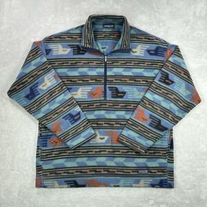 Vintage Patagonia Synchilla Fleece Mens XL Aztec Anatolia Thunderbird USA 90s